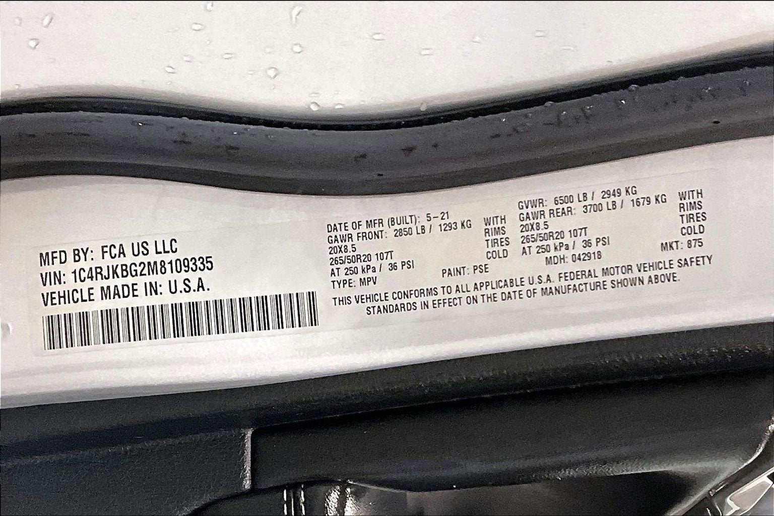 2021 Jeep Grand Cherokee L Limited