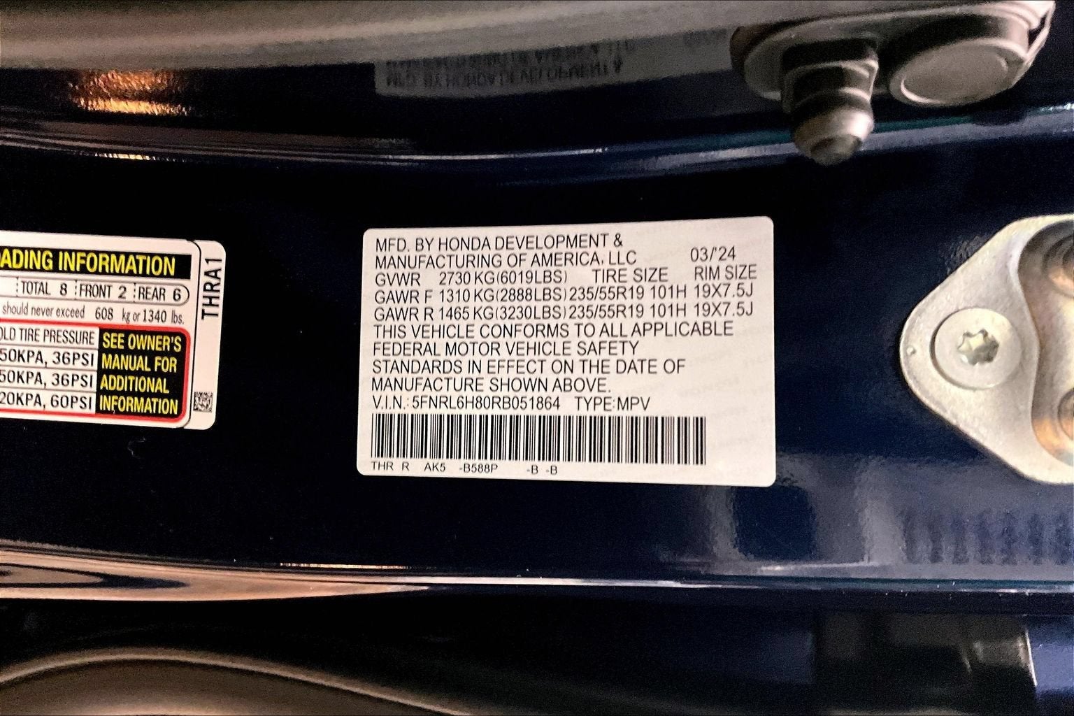 2024 Honda Odyssey Touring